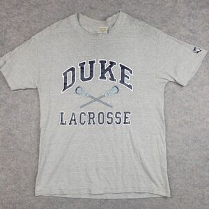 Duke Blue Devils Shirt Mens Large Gray NCAA Lacrosse TCX Apparel Graphic Tee